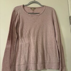 Ruff Hewn pink speckled long sleeve top size large